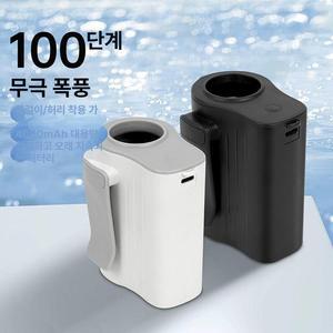 손풍기 휴대용 태풍기 차는 그린 아토만 허리에 선풍기 옷걸이