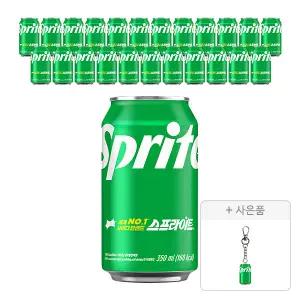 스프라이트 350ml, 24개 + 증정(미니어처 키링(스프라이트), 주문시 100% 증정)