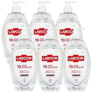 애경산업 랩신 V3 새니타이저 겔 500ml 6개