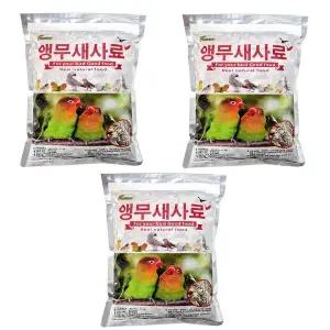 [애니몰파크]대용량 앵무새사료 900g 3개 새 먹이 모이 간식 밥