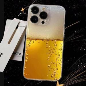 아이폰하드케이스 호환 카드 수납 범퍼 차가운 맥주 전화 케이스 iPhone 16 Mini Pro Max X 7 8 Plus SE20