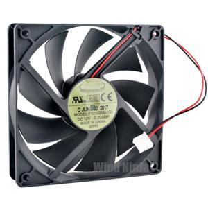 F121225 SL 12cm 120mm 팬 120x120x25mm DC12V 0.20A 2라인 1200rpm Gigabyte 섀시 전원 공급 장치용 저소