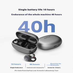 EarFun 클립 무선 이어폰 Bluetooth 6.0 귀고리 2 MIC AI ENC LDAC 지향성 사운드 전송 버드 낮은 지연
