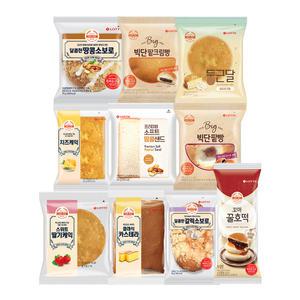 기린빵 10종 20봉 혼합구성(빅단팥,꿀호떡,카스테라,케익,소보로 등)