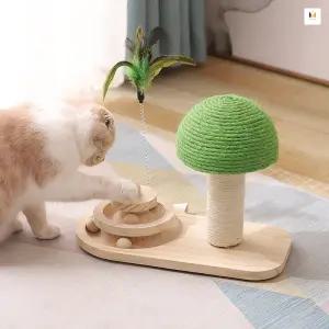 톡톡 버섯 스크래쳐/ 반려묘 스크래쳐/ 실내고양이놀이/ 버섯모양