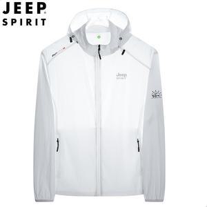 JEEP SPIRIT 자외선 차단 의류 남성용 아이스 얇은 자외선 차단 의류