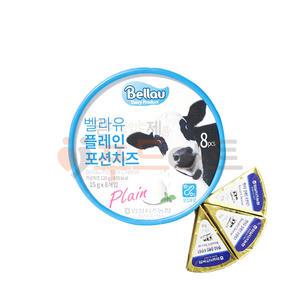 임실벨라유 플레인포션치즈 120g(15g*8조각)  가온치즈푸드  신선포장무료