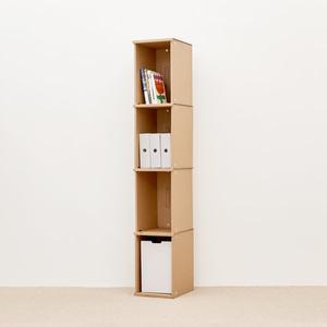 [페이퍼팝] 종이책장 책꽂이 4단(250폭)