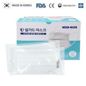 쉴가드 국산 일회용 마스크 개별포장 50매 여름 통풍