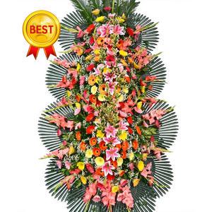 수제 3단 새꽃 축하화환 오너형 (PB-0443)[사무실/개업/결혼식화환]