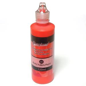 염색물감120ml 빨강/패브릭 대용량 옷천섬유 직물 모자 운동화 그림그리기 도안꾸미기 DIY만들기공예재료