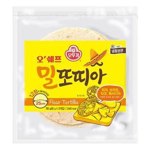 오뚜기 통밀 쌀또띠아 3. 오쉐프 밀또띠아 25cm 12장