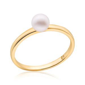 14K 클래식 담수진주 5mm 골드링 반지 ROS1312