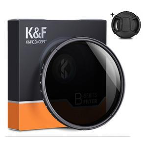 K&F Concept 82mm 가변 ND2-400 필터 (캡포함) AGC Glass Slim Fader ND2-ND400 Filter + Cap