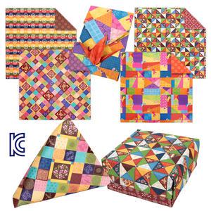 전통문양 양면 색종이 100매입 25x25cm - KC인증