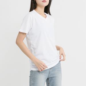 무지 기능성 드라이쿨 기능성 쿨론 V넥 빅사이즈 반팔티