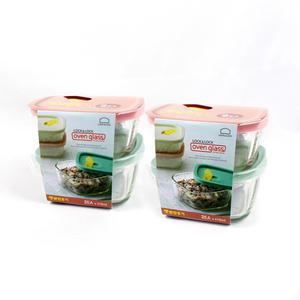 락앤락 오븐글라스 내열유리 밥보관 햇쌀밥용기 410ml 2p x 2개