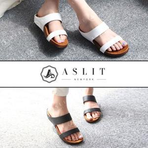 [NS홈쇼핑][애슬릿] 통굽 스포티 투 스트랩 슬리퍼 4cm[29842803]