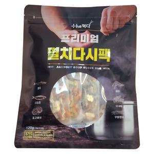 [품질보장]더먹다 천연 조미료 멸치 육수 해물 다시팩 육수팩15g x 8개
