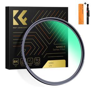 K&F Concept 105mm NANO-X MRC UV 필터 (클리닝펜포함) _ 8K AGC Glass Slim Nano-Coated UV Filter + Pen
