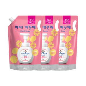 아이깨끗해 핸드워시 레몬, 1.8L, 3개