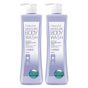 바세린 대용량 바디워시 딥플러스 1000ml 2개 / 풍성한거품