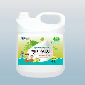 [버블윅] 대용량 거품형 손세정제 핸드워시 4L x 2개 (청포도향)