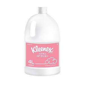 크리넥스 99+ 거품형 핸드워시 워터리플라워향 4L 4팩