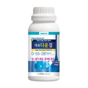 대유 다운겔 500ml 고농도 인산 가리 육묘 웃자람 방지 감자 고구마 전용 다육이
