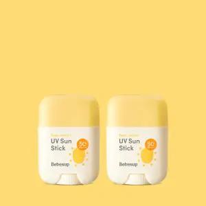 [베베숲] 이지베리어 UV 유아 선스틱 16g 2개+선클렌징티슈 10매 3팩