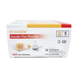 성심 펜니들 주사바늘 인슐린 주사침 5mm 32G 100개