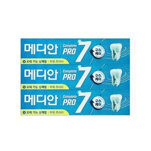 메디안 컴플리트프로 파워프레쉬 치약 120g x 3입