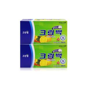 크린랩 뽑아쓰는 크린백 300매 (중) (25x35) x 2개