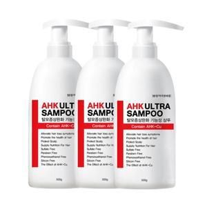 AHK 울트라 샴푸 500g (3개) 탈모증상완화
