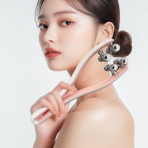 [몬스터엑센]브이롤러 EMS  마사지기 붓기제거 리프팅 마사지기 얼굴롤러