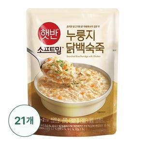 [CJ] 소프트밀 누룽지닭백숙죽 420g  21개