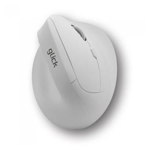 지클릭커 OFFICEPRO ERGO 버티컬 무소음 인체공학 블루투스 무선 마우스 OP70 (화이트)