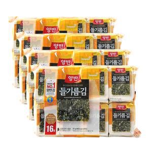 동원 양반 들기름김 64g(16봉) x 4개 / 식탁김 양반김