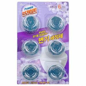 [기타]무궁화 파워 브라이트 변기 세정제 라벤더향 40g x 6개입