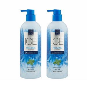 엘라스틴 아이스프리징 두피 딥클렌징 쿨링 약산성 샴푸 680ml 2개