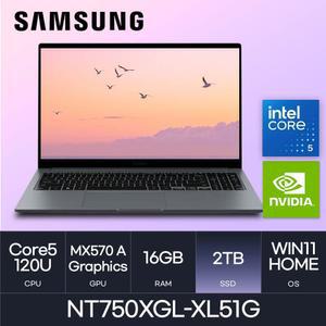 HMC / 삼성전자 갤럭시북4 / NT750XGL-XL51G (D4 RAM 16GB / NVMe 2TB / WIN11H) / MX570 A /코어5-120U
