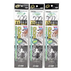 HDF 해동 HA-2544 DDR 3단 카드채비 돌돔 덜덜이 알부시리 대물 참돔 게고동 채비 바늘