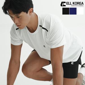 엘코리아 기능성 드라이 티셔츠 라운드 쿨론 반팔 통풍 헬스 스포츠 운동셔츠