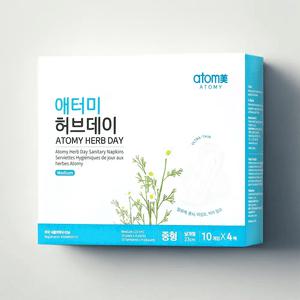 애터미 허브데이 생리대 중형 40개입