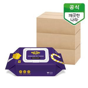 포포몽 반려동물 스킨케어 펫티슈 휴대용 30매 30팩