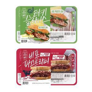 터키브레스트슬라이스 250gx2 + 비프 파스트라미 250gx2 코스트코 마켓송지