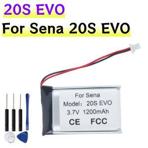 20S EVO mAh Sena 헬멧 Bluetooth 헤드셋 배터리 누산기 + 도구 용 교체