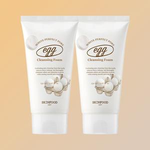 스킨푸드 에그화이트 퍼펙트 포어 클렌징 폼 150ml x 2개 모공청정