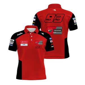 반팔 티셔츠 카라 후작 93 라이더 폴로 셔츠 남자 남성 2025 여름 MOTO GP 야외 익스 스포츠 바이크 오토바