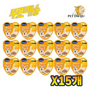 비타크래프트 강아지캔 조에시 밀크소스 치킨야채 85g x15개